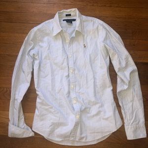 Ralph Lauren Women’s SlimFit Seersucker buttondown